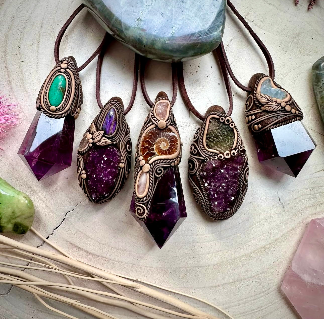 Amethyst Necklaces - FairyGardenGlow