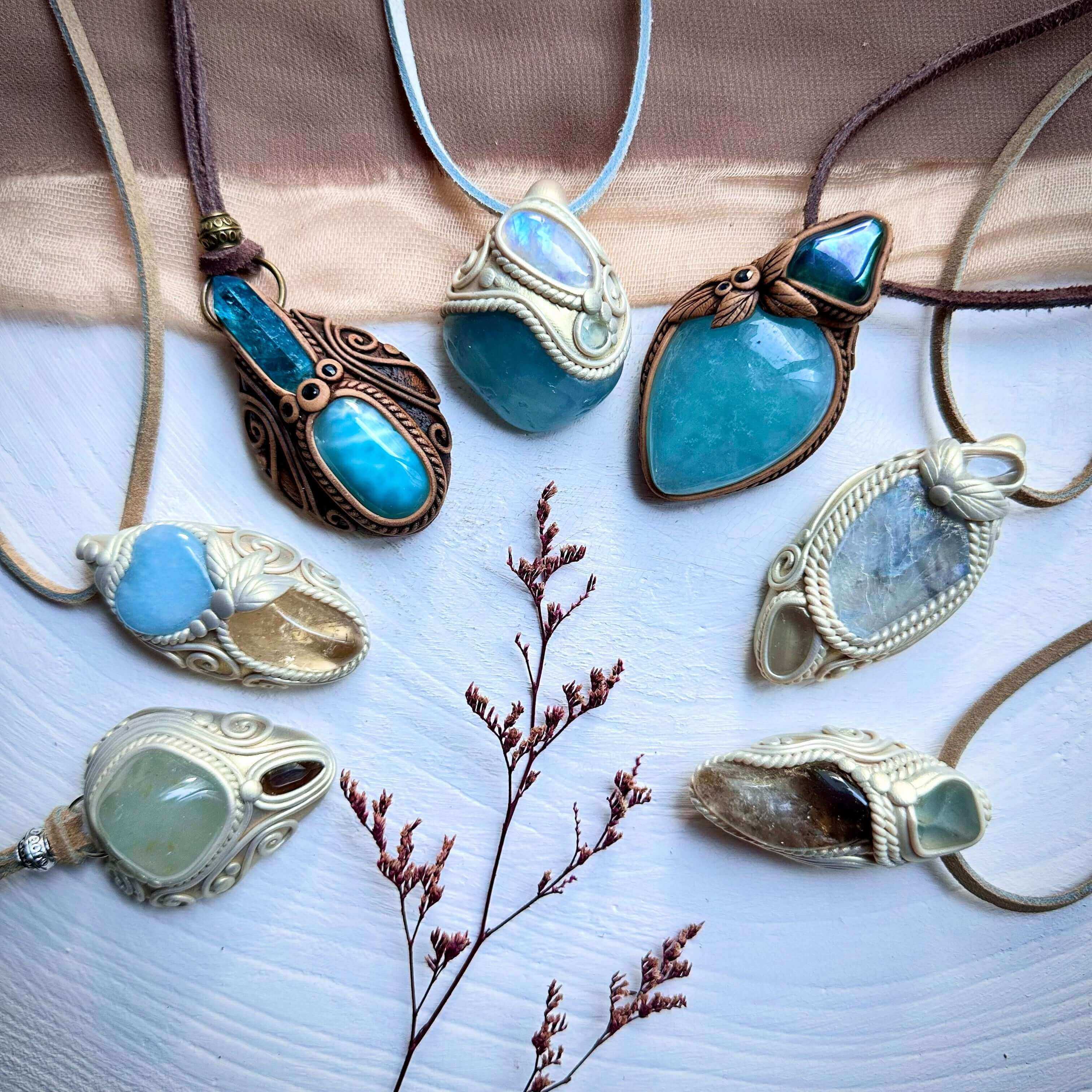 Two Crystals Necklaces - FairyGardenGlow