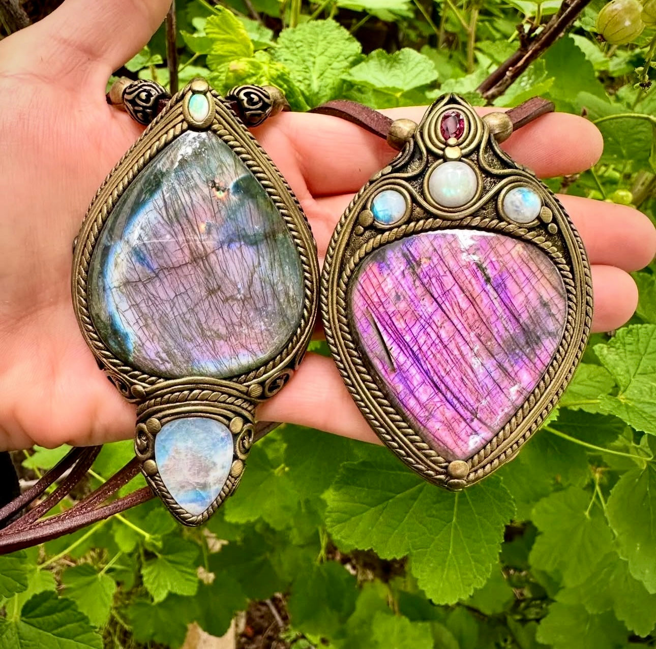 Labradorite Crystal Necklaces
