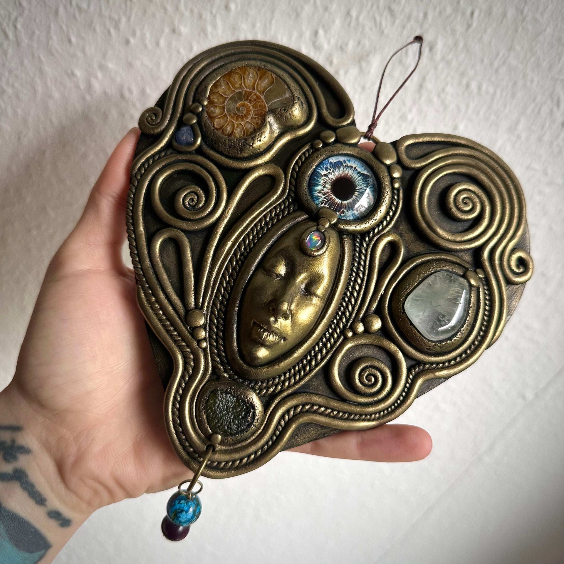 Third Eye Goddess Wall Hanging - 19,5 cm - FairyGardenGlow