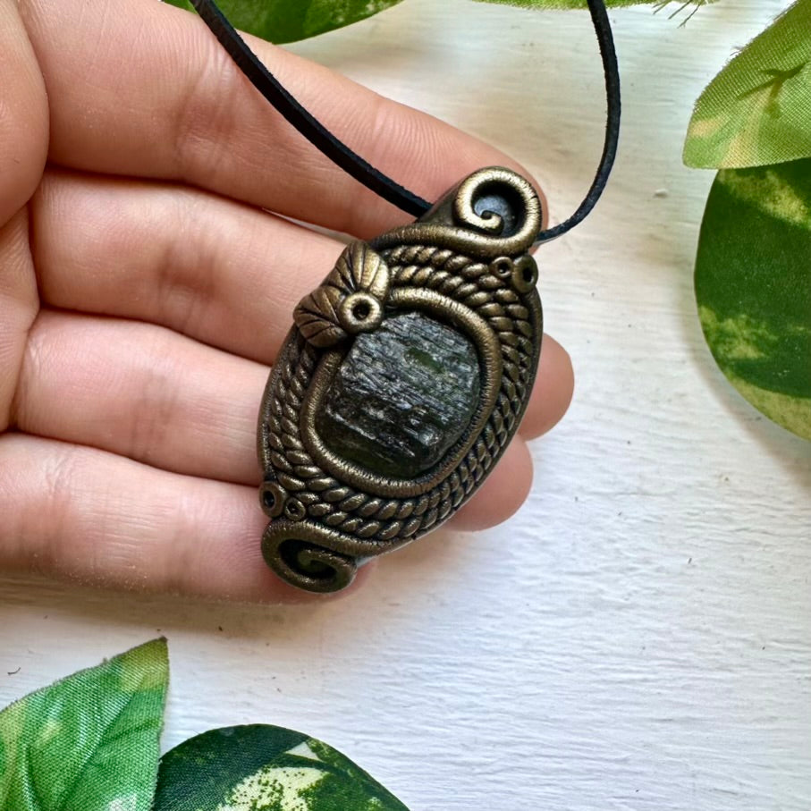 Moldavite Necklace - FairyGardenGlow
