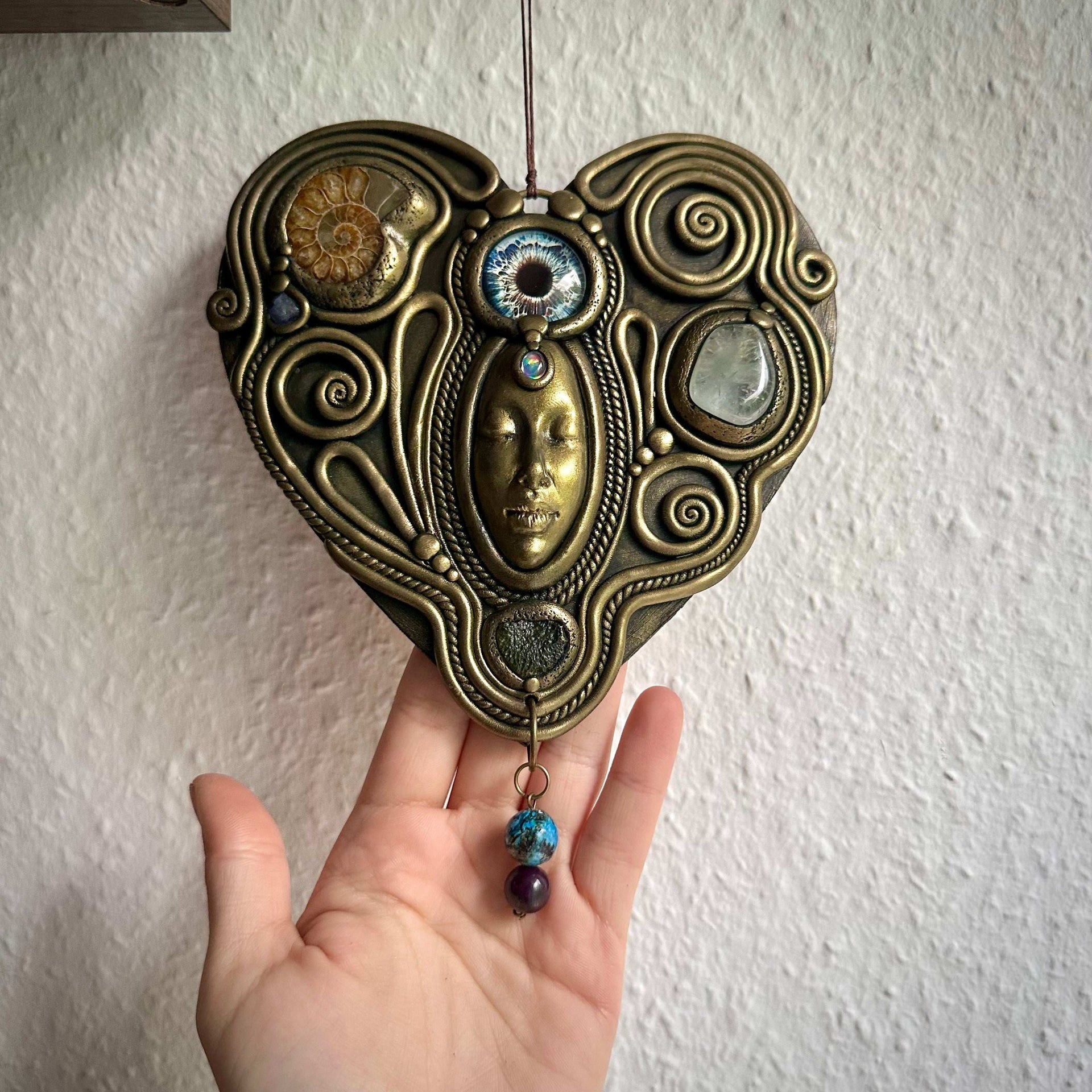 Third Eye Goddess Wall Hanging - 19,5 cm - FairyGardenGlow