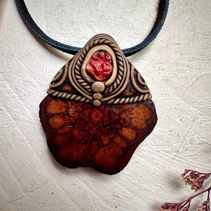 Ayahuasca and Vanadinite Necklace - FairyGardenGlow