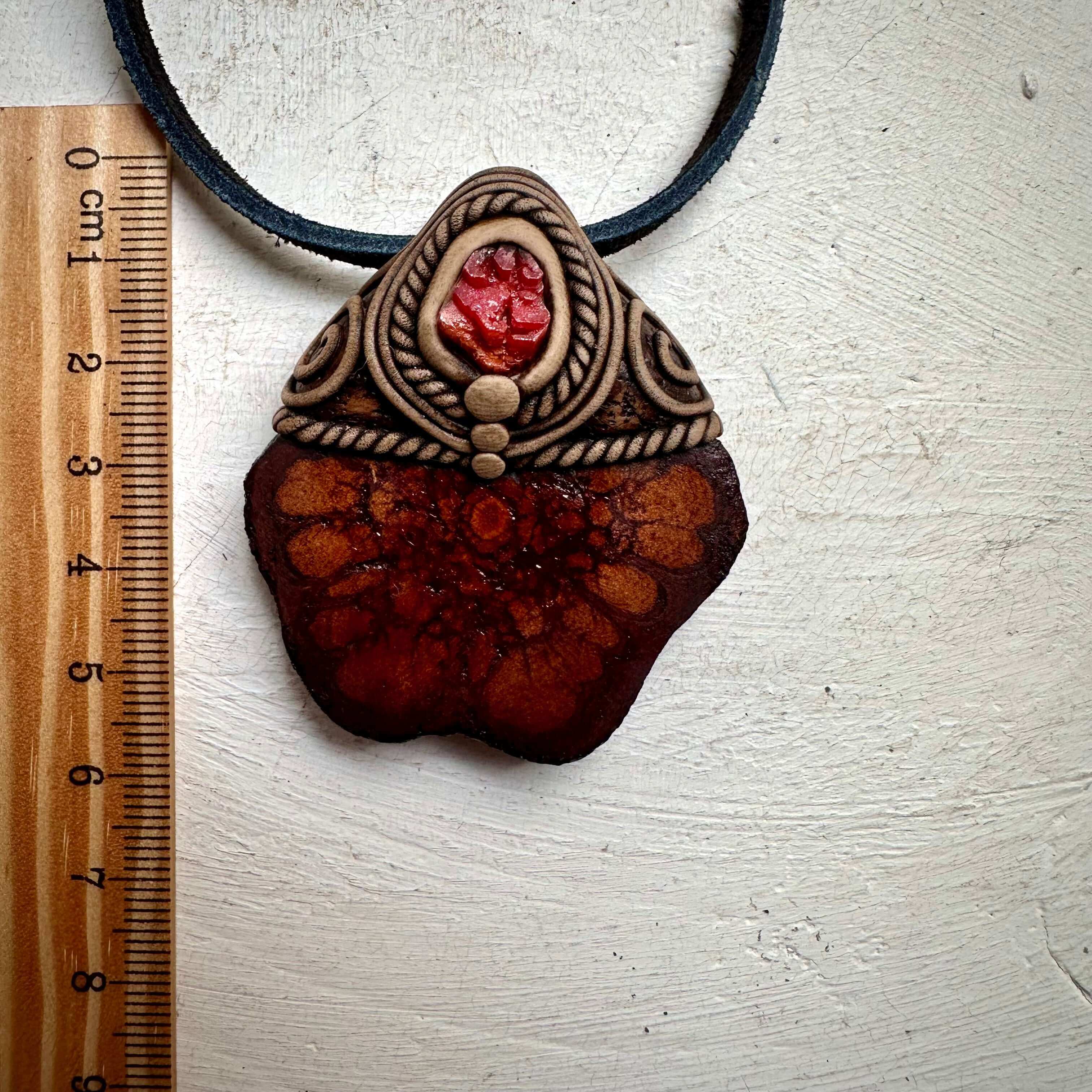 Ayahuasca and Vanadinite Necklace - FairyGardenGlow
