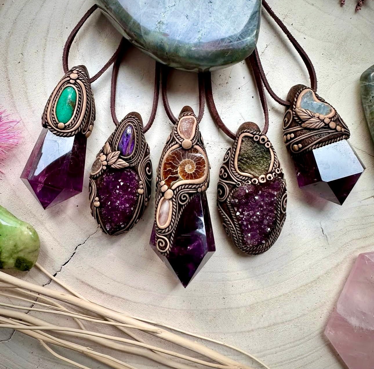 Amethyst Necklaces - FairyGardenGlow