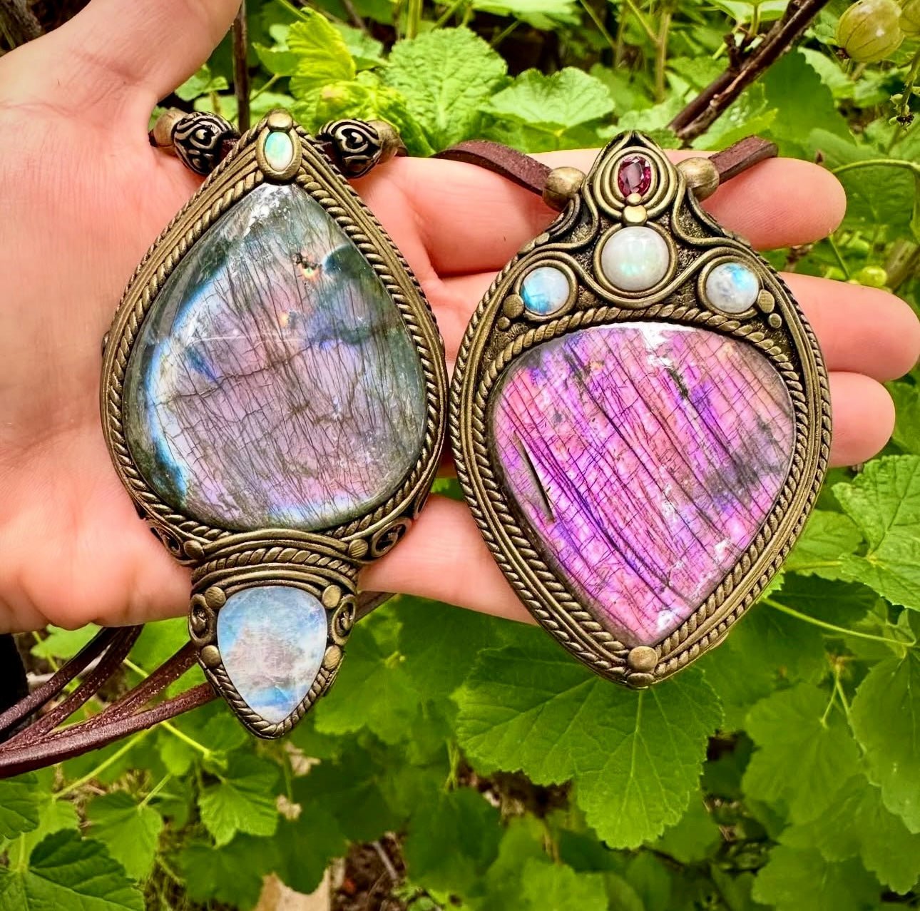Labradorite Necklaces - FairyGardenGlow