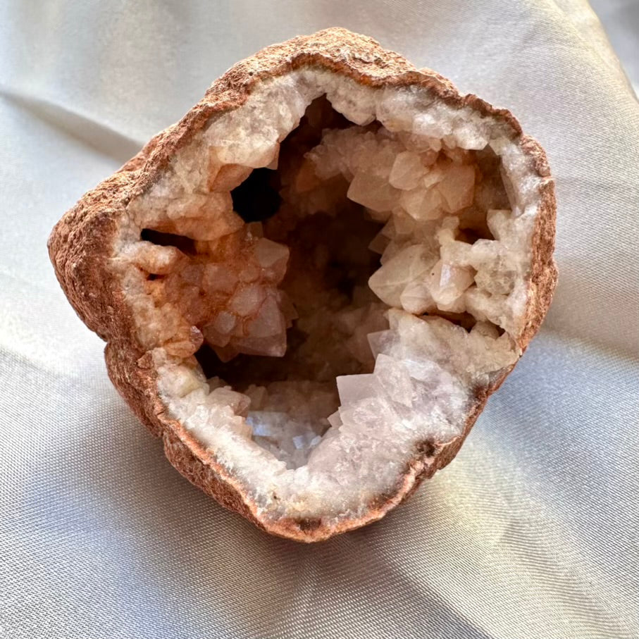 Pink Amethyst Geode Crystal - Unique / Raw Amethyst Stone (03) - FairyGardenGlow