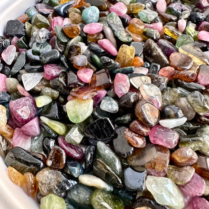 Mixed tourmaline stones for jewelry making and energy work