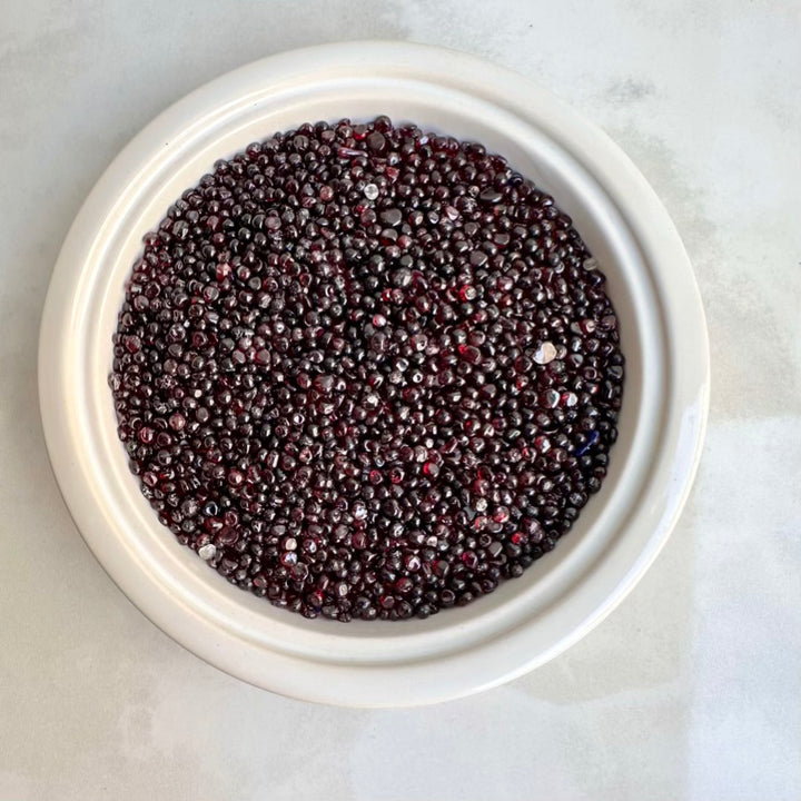 Red garnet healing crystals for passion and vitality