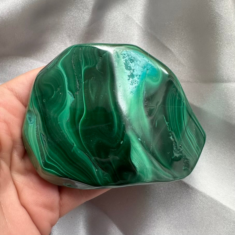 Malachite Chrysocolla Polished Stone - Unique