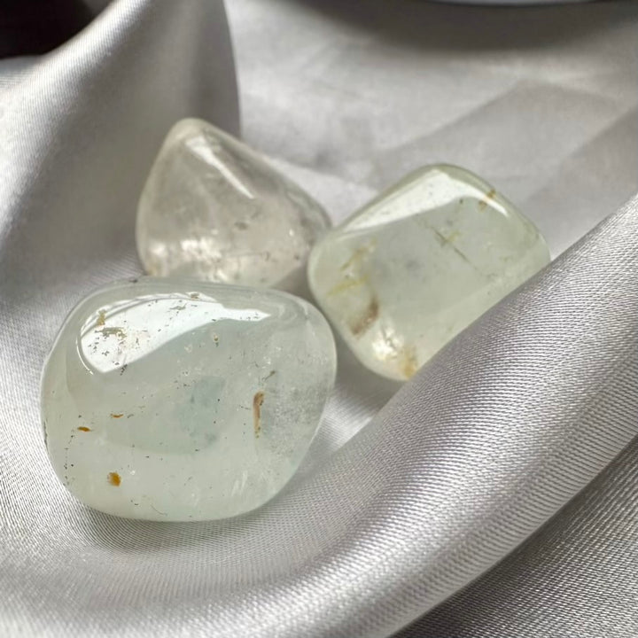 Natural Topaz Polished Stone - 3 pieces set - FairyGardenGlow