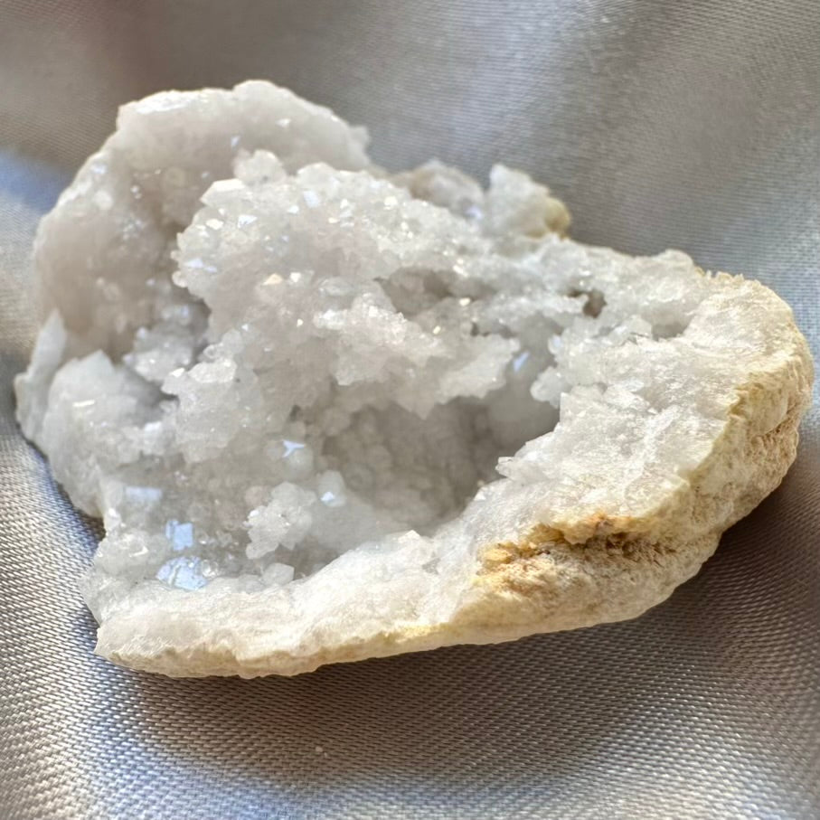Quartz Geode - Natural Raw Quartz Stone - FairyGardenGlow