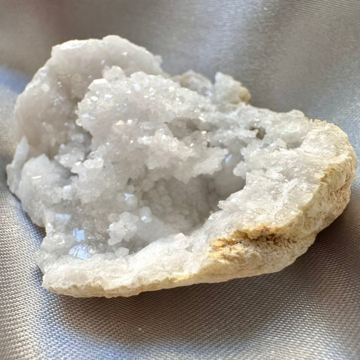 Quartz Geode - Natural Raw Quartz Stone - FairyGardenGlow