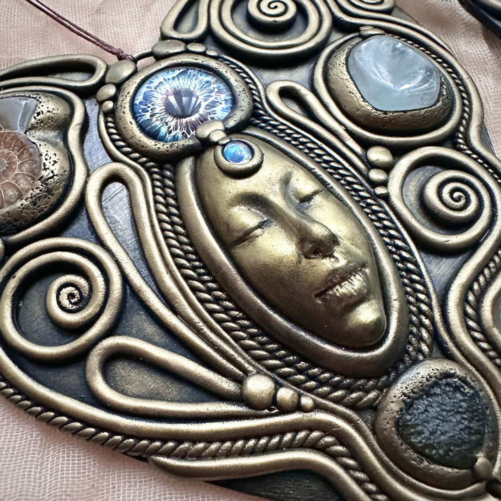 Third Eye Goddess Wall Hanging - 19,5 cm - FairyGardenGlow