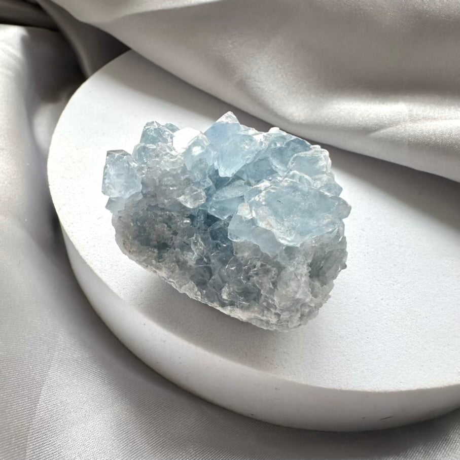 Celestite Cluster - Unique (03) - FairyGardenGlow