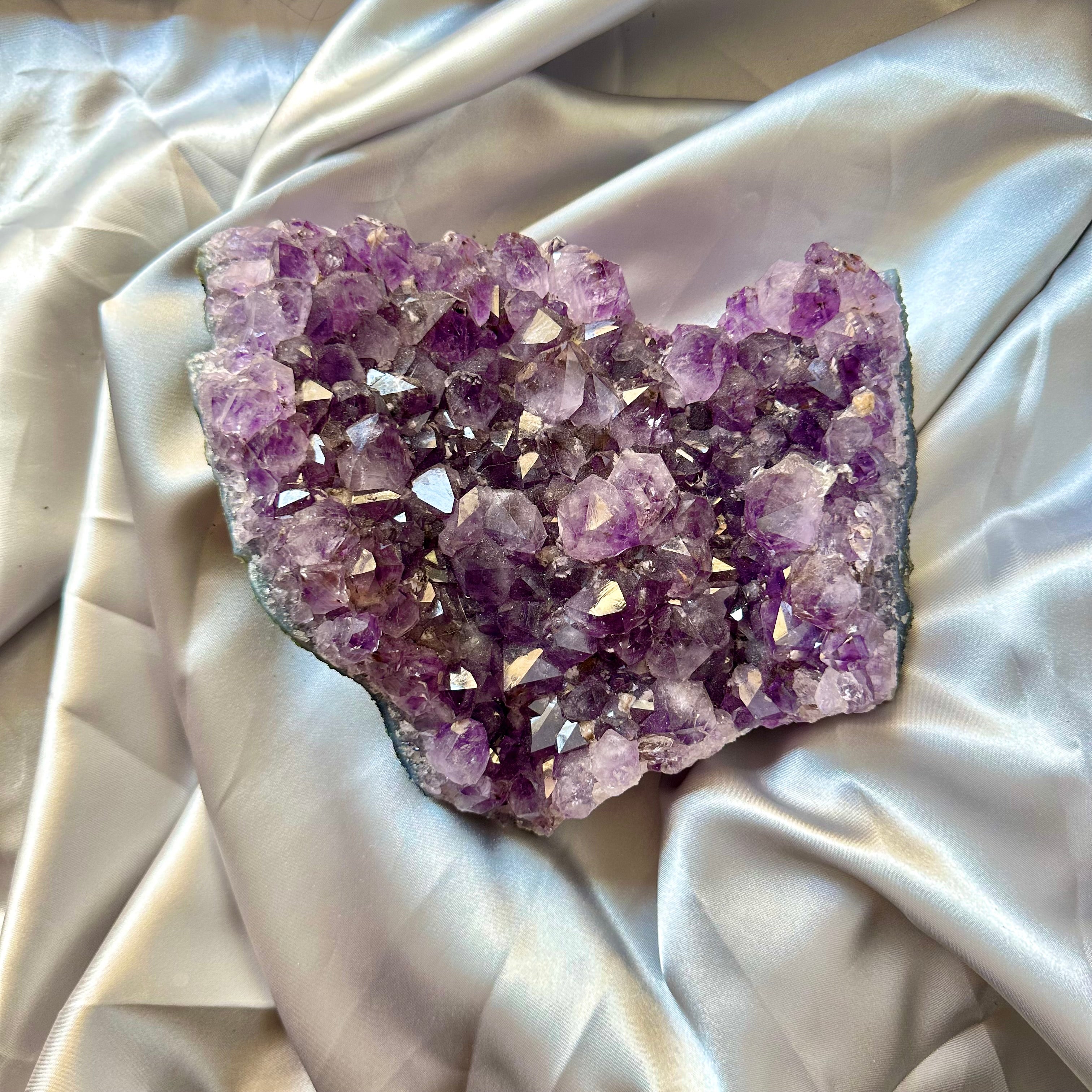 XL Amethyst Cluster - Brazilian Amethyst - Unique - FairyGardenGlow