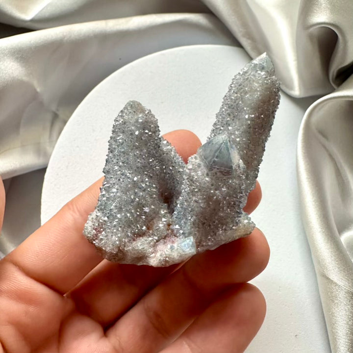 Aqua Aura Spirit Quartz Cluster - M / Unique - FairyGardenGlow