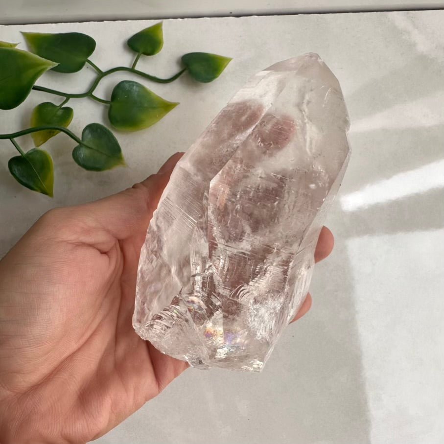 Large Lemurian Seed Quartz Point – Natural Lemurian Crystal for Spiritual Connection, Clarity & Higher Consciousness FairyGardenGlow