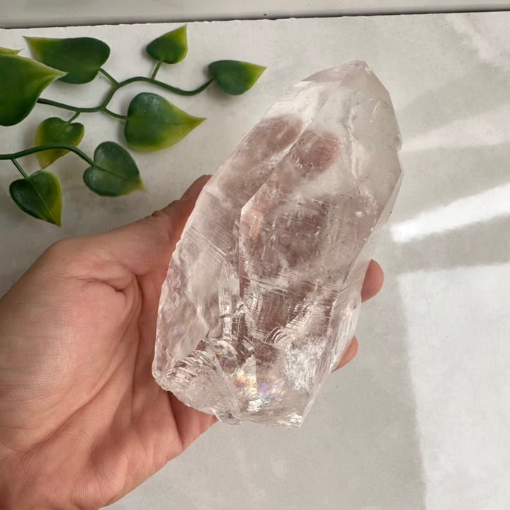 Large Lemurian Seed Quartz Point – Natural Lemurian Crystal for Spiritual Connection, Clarity & Higher Consciousness FairyGardenGlow