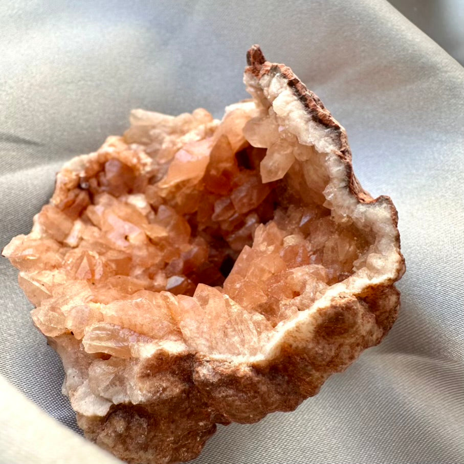 Pink Amethyst Geode, Raw Pink Amethyst Crystal, Healing Stone (05) - FairyGardenGlow