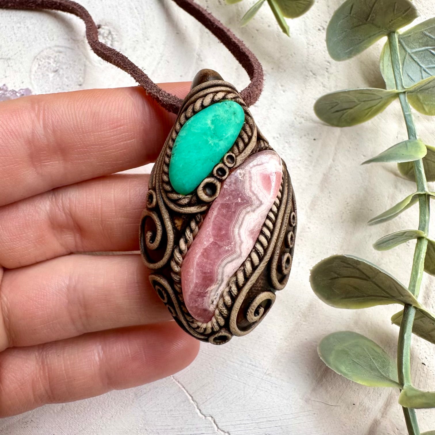 Healing pendant for emotional balance and self love