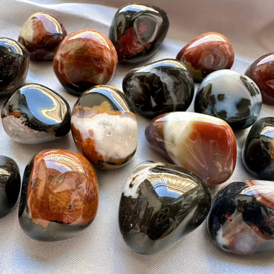 Sardonyx Stone, Polished Healing Crystal - FairyGardenGlow