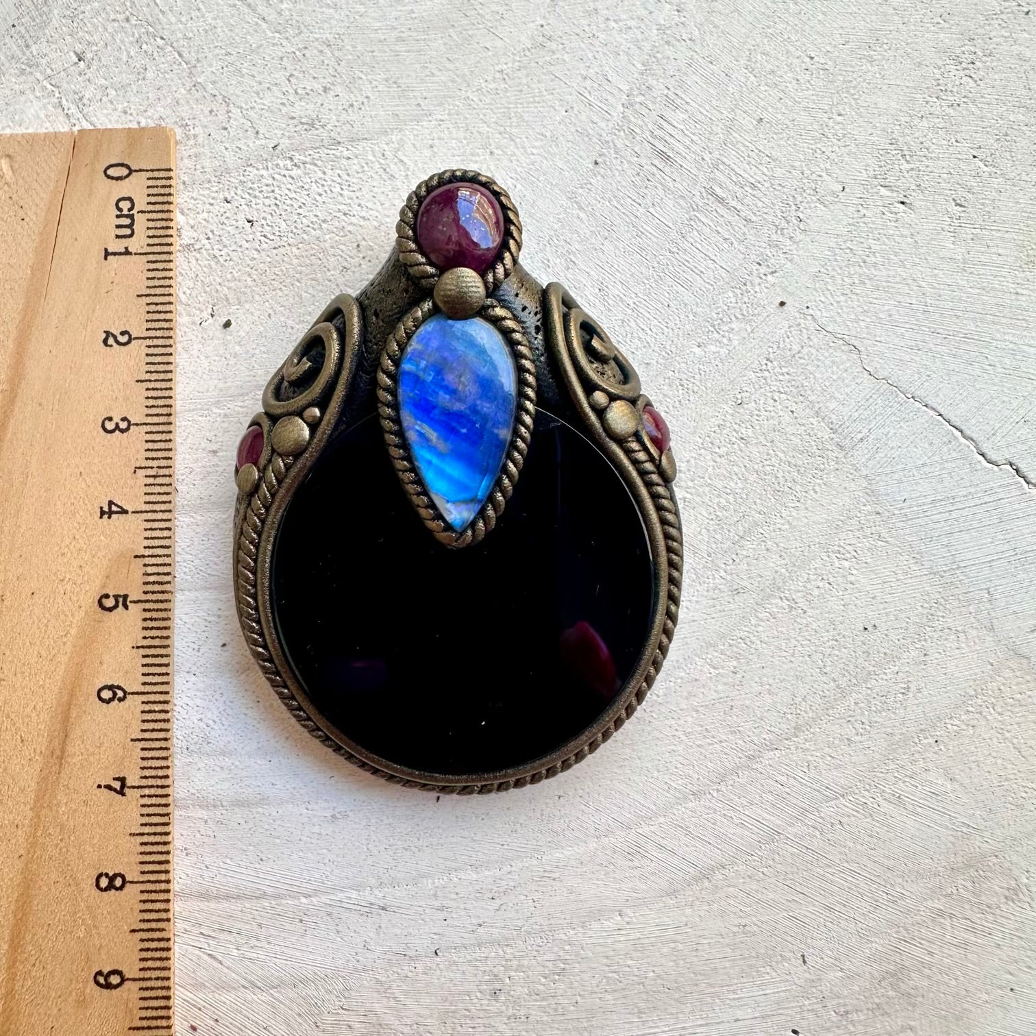 Healing crystal jewelry combining moon energy and grounding stones
