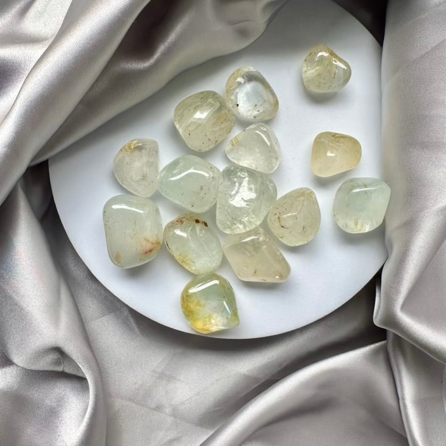 Natural Topaz Polished Stone - 3 pieces set - FairyGardenGlow
