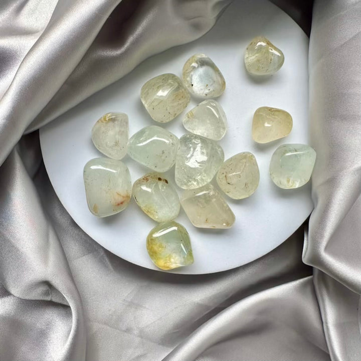 Natural Topaz Polished Stone - 3 pieces set - FairyGardenGlow
