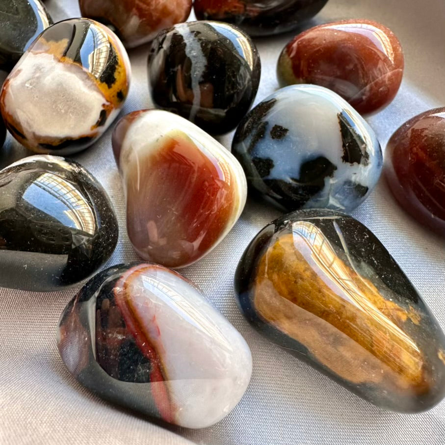 Sardonyx Stone, Polished Healing Crystal - FairyGardenGlow