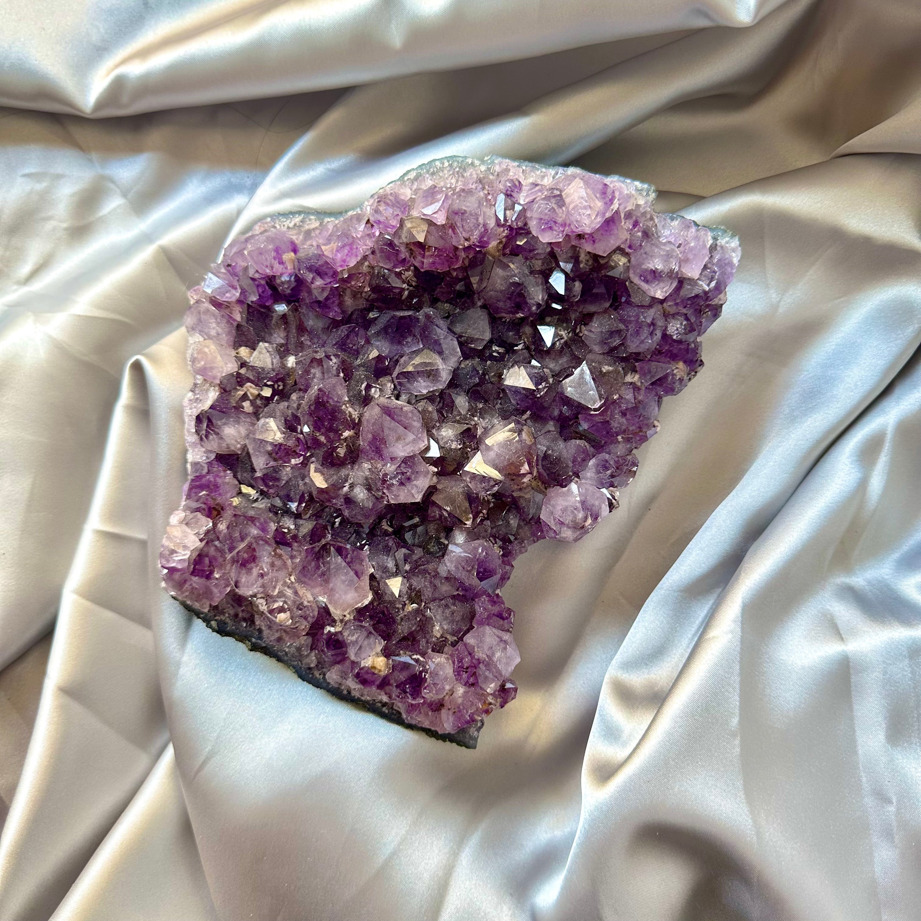 XL Amethyst Cluster - Brazilian Amethyst - Unique - FairyGardenGlow