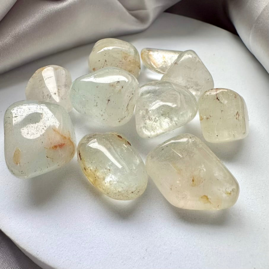 Natural Topaz Polished Stone - 3 pieces set - FairyGardenGlow