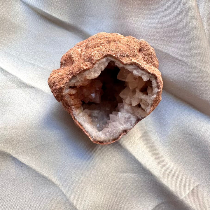 Pink Amethyst Geode Crystal - Unique / Raw Amethyst Stone (03) - FairyGardenGlow