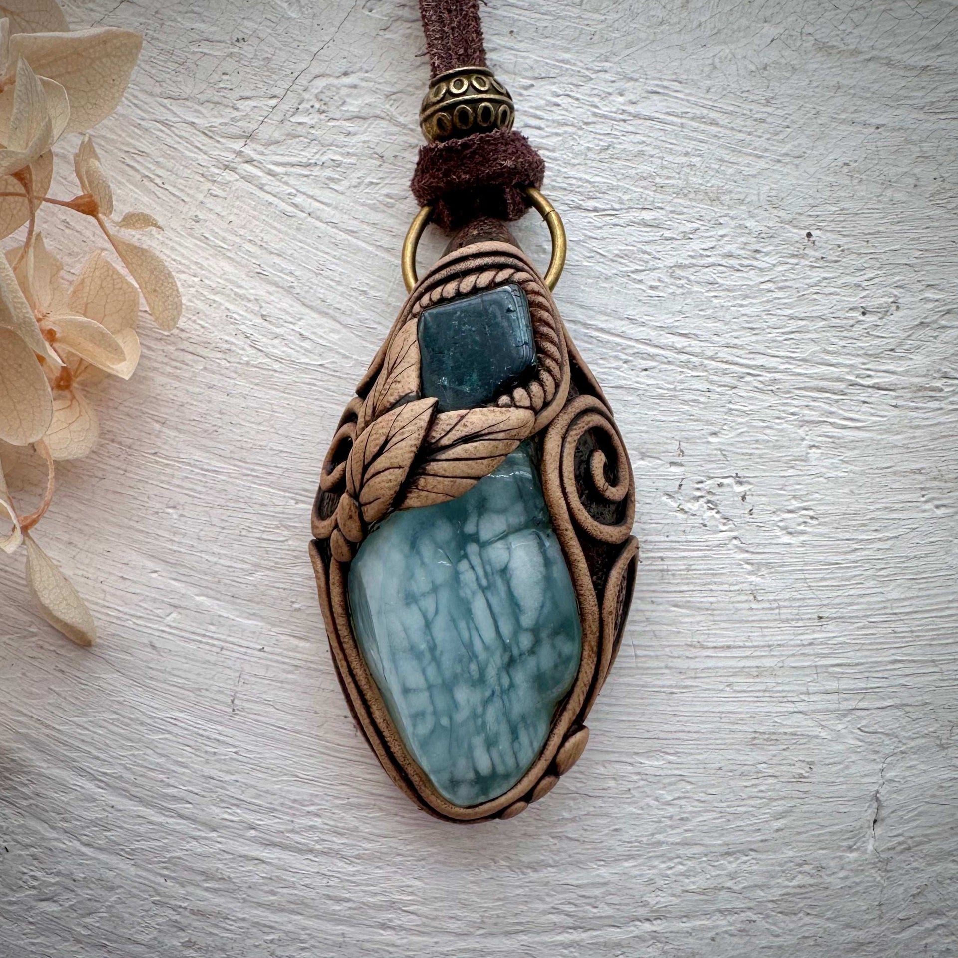 Aquamarine and Blue Tourmaline Necklace - FairyGardenGlow