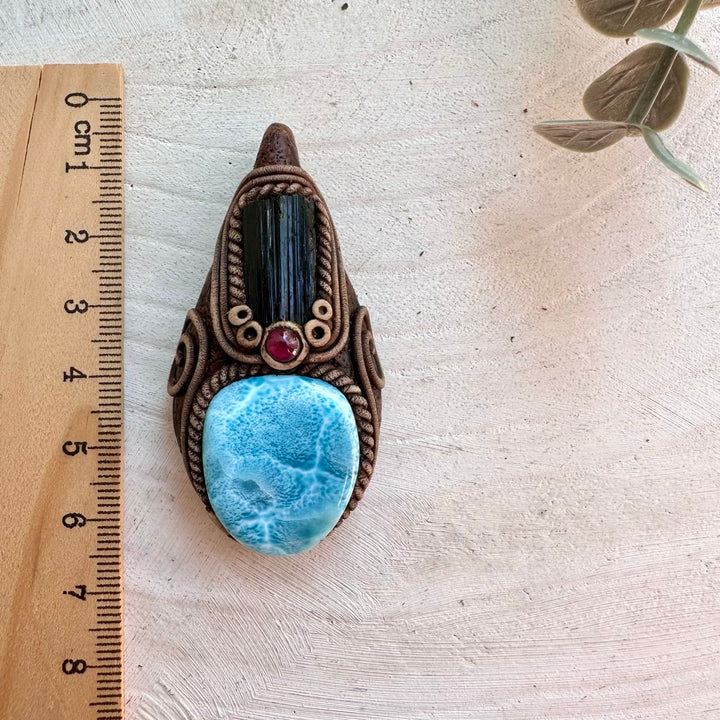 Unique handcrafted protection amulet necklace