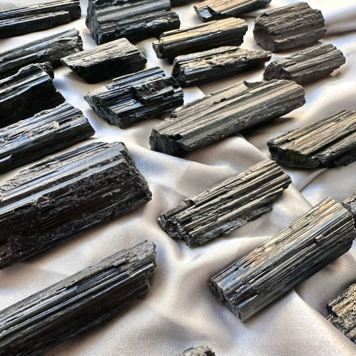 Black Tourmaline Crystal - Raw Tourmaline Stone - Healing Crystals - FairyGardenGlow