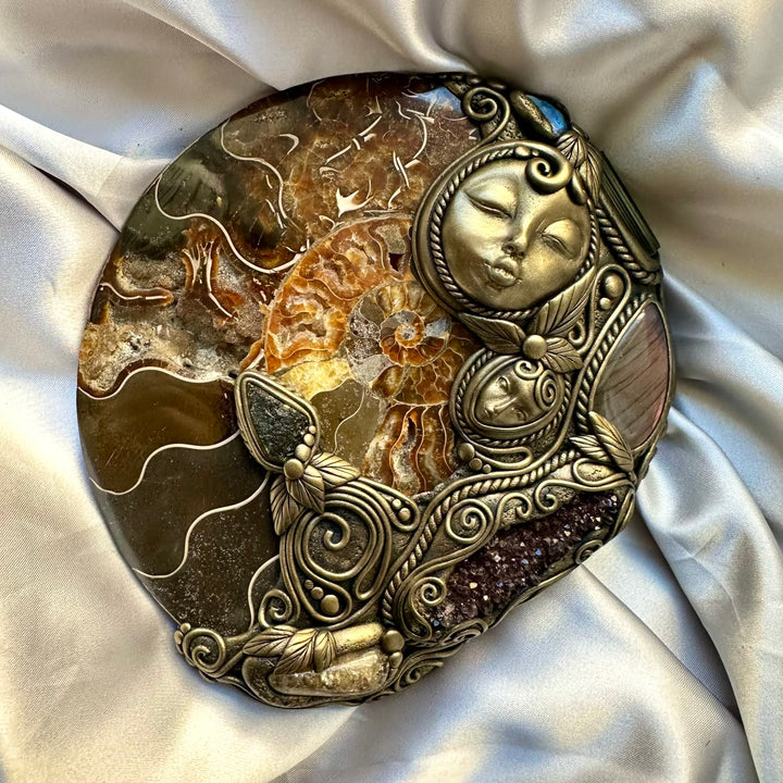 Goddess Meditation Enchanter Tool, Handmade Goddess Spiritual Tool, Crystal Home Decor - FairyGardenGlow