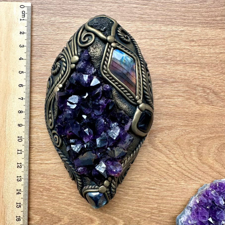 Amethyst Meditation Enchanter – Handmade Energy Healing Tool - FairyGardenGlow