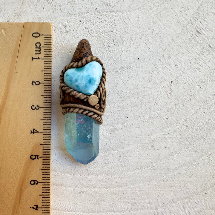 Natural healing crystal necklace for peace and emotional balance