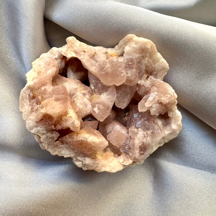 Pink Amethyst Geode - Unique, Pink Amethyst Raw Crystal (01) - FairyGardenGlow