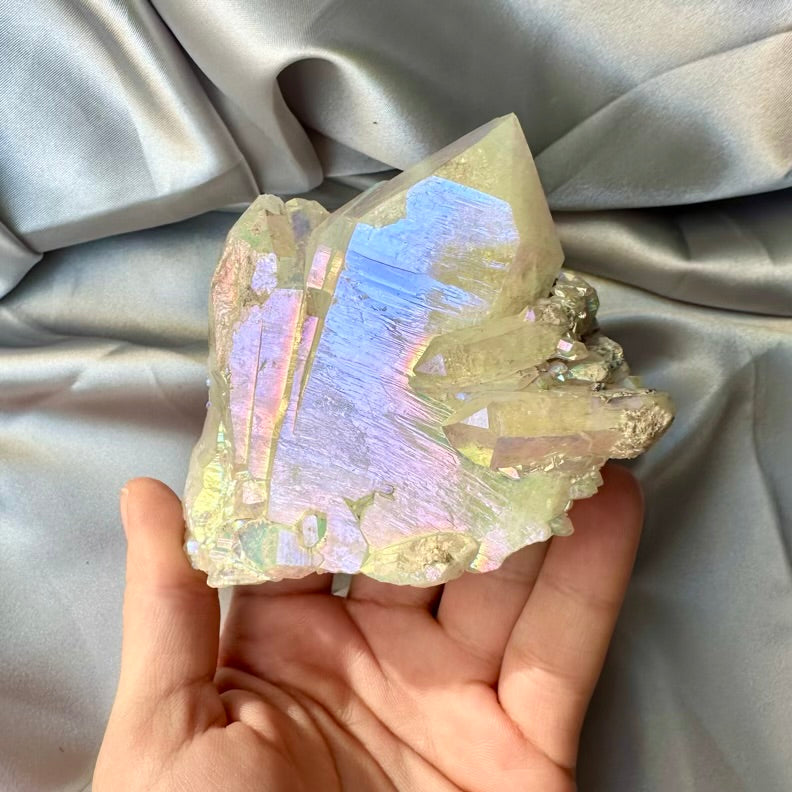 Angel Aura Quartz Cluster - Large / Unique