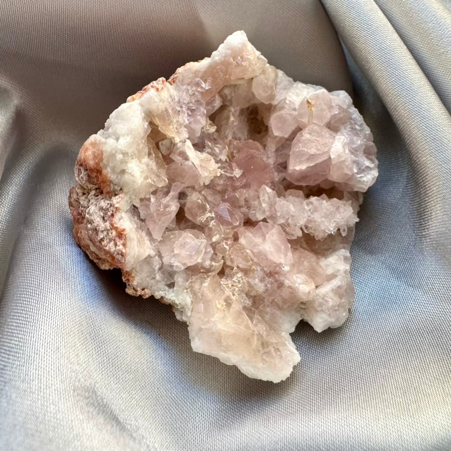 Pink Amethyst Crystal - Unique, Amethyst Crystal Geode (02) - FairyGardenGlow