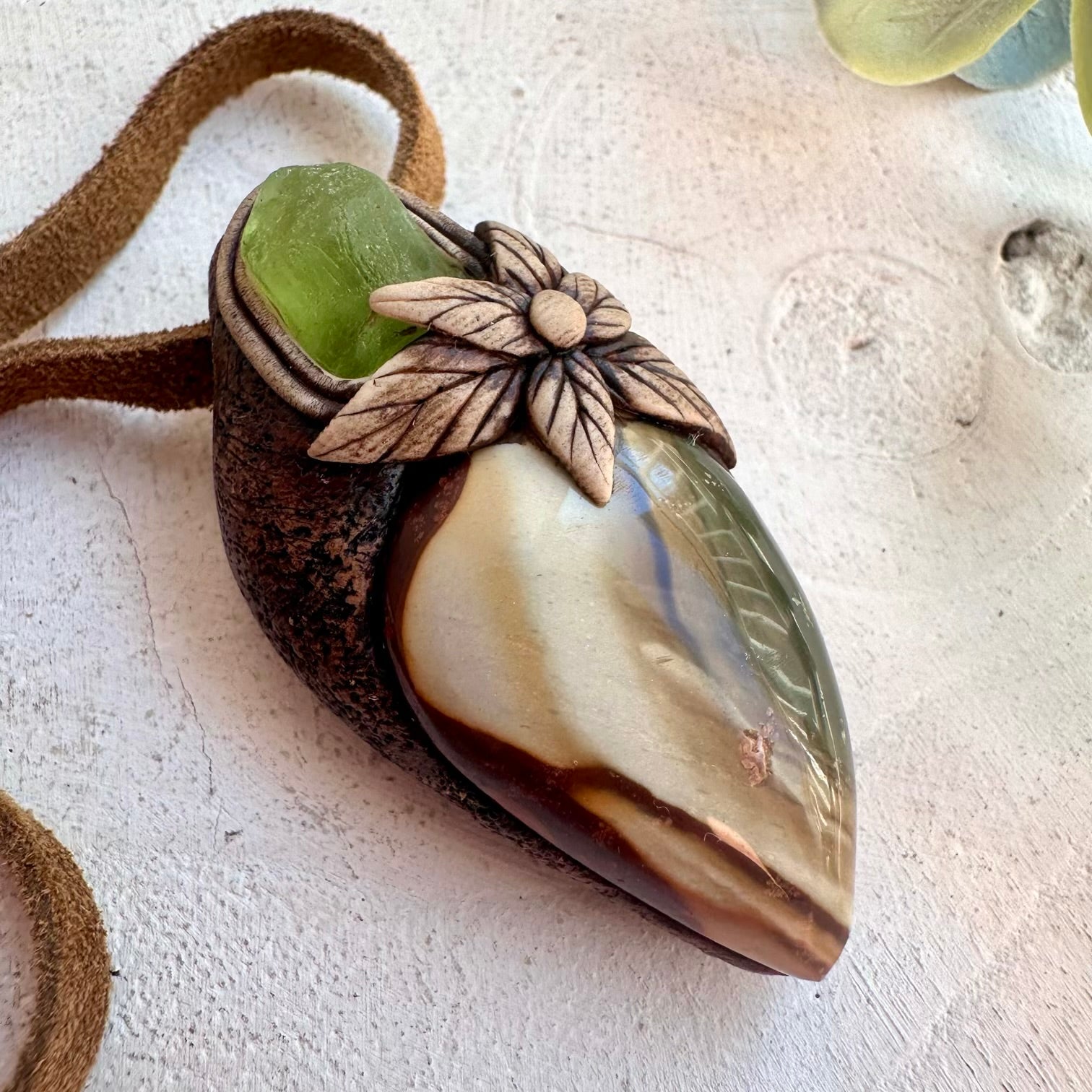 Spiritual jewelry featuring grounding and uplifting crystals