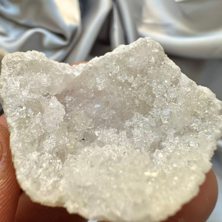 Quartz Geode - Natural Raw Quartz Stone - FairyGardenGlow