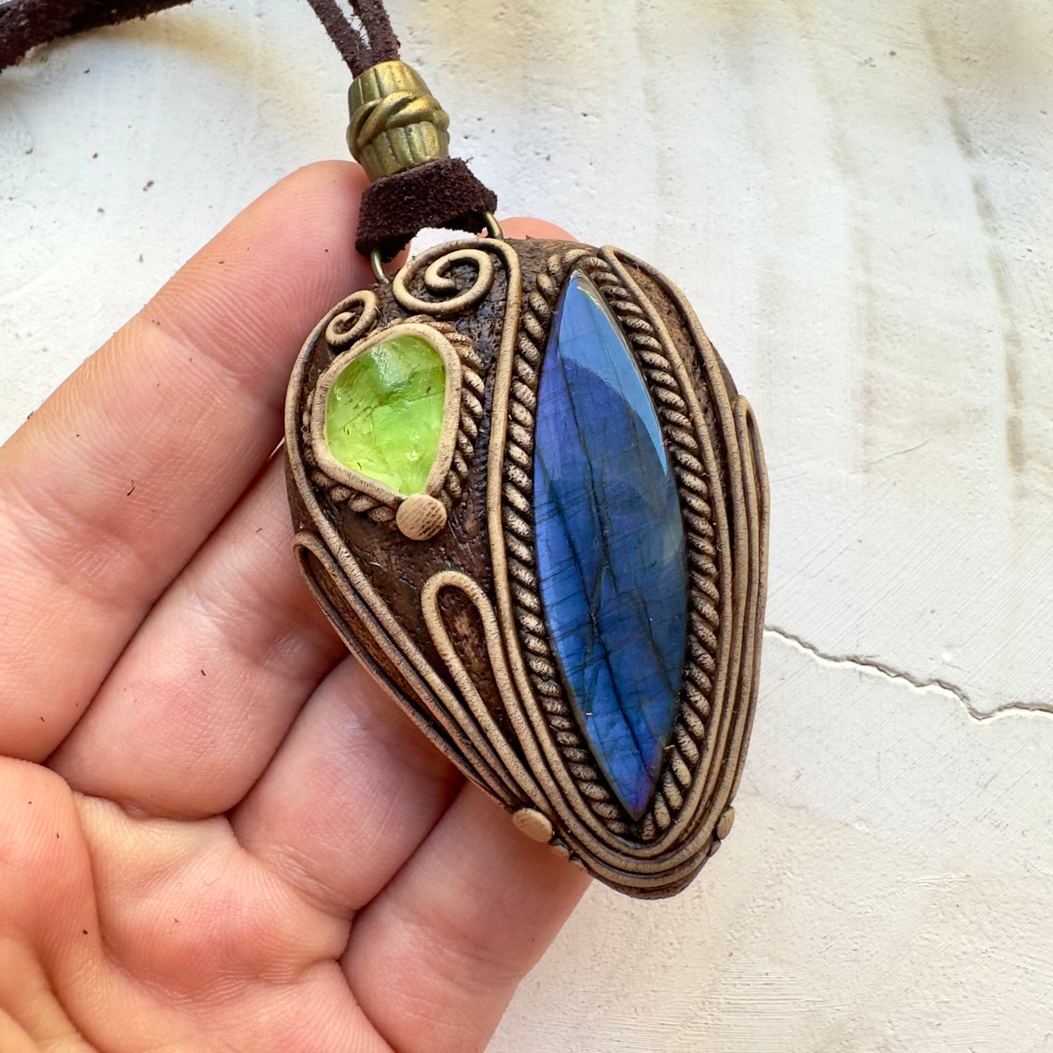 Crystal necklace designed for intuition and personal growth