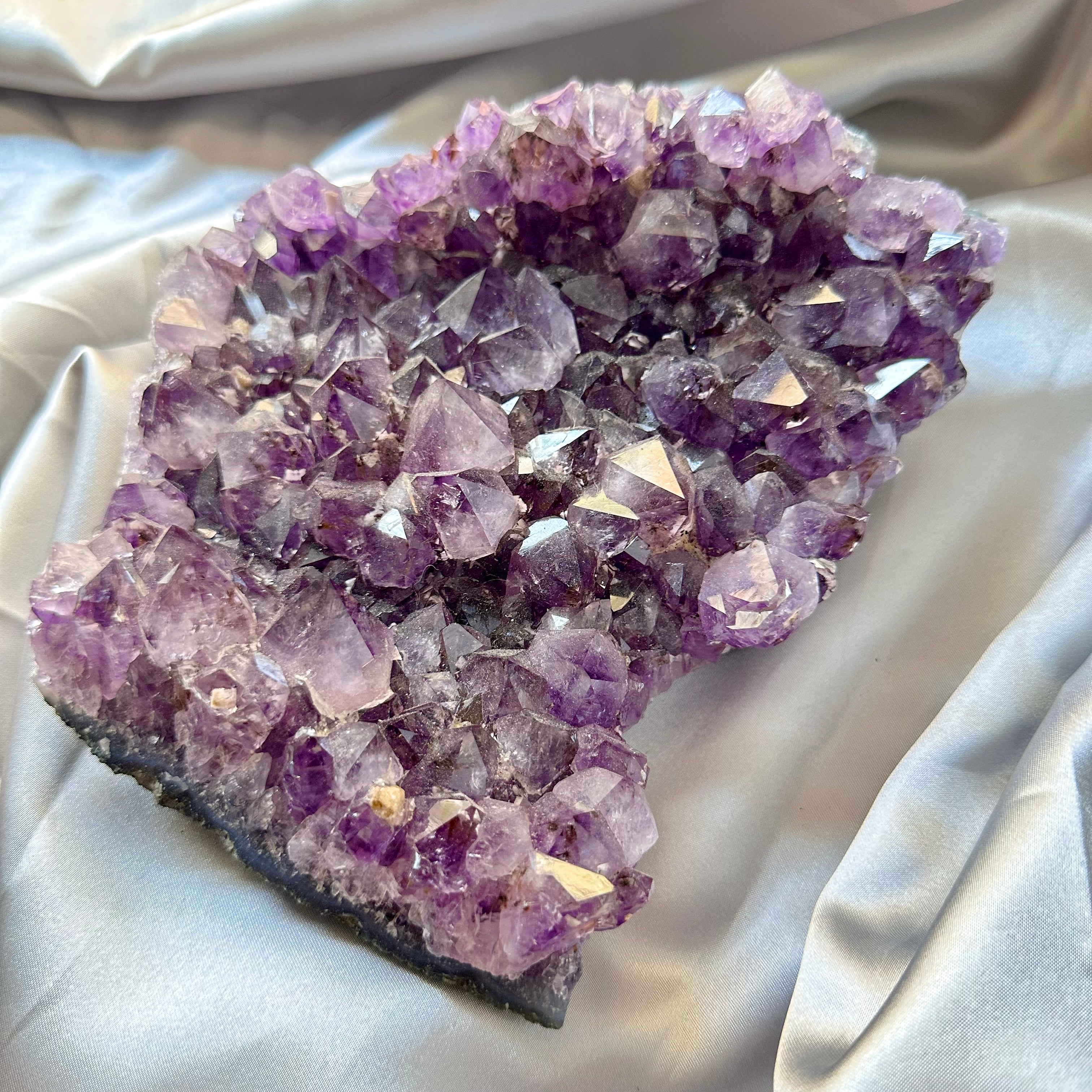 XL Amethyst Cluster - Brazilian Amethyst - Unique - FairyGardenGlow