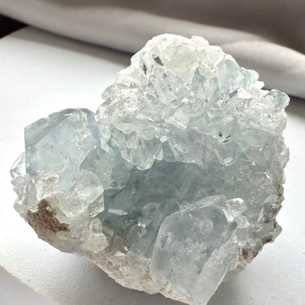 Celestite Crystal Cluster - Unique (02) - FairyGardenGlow