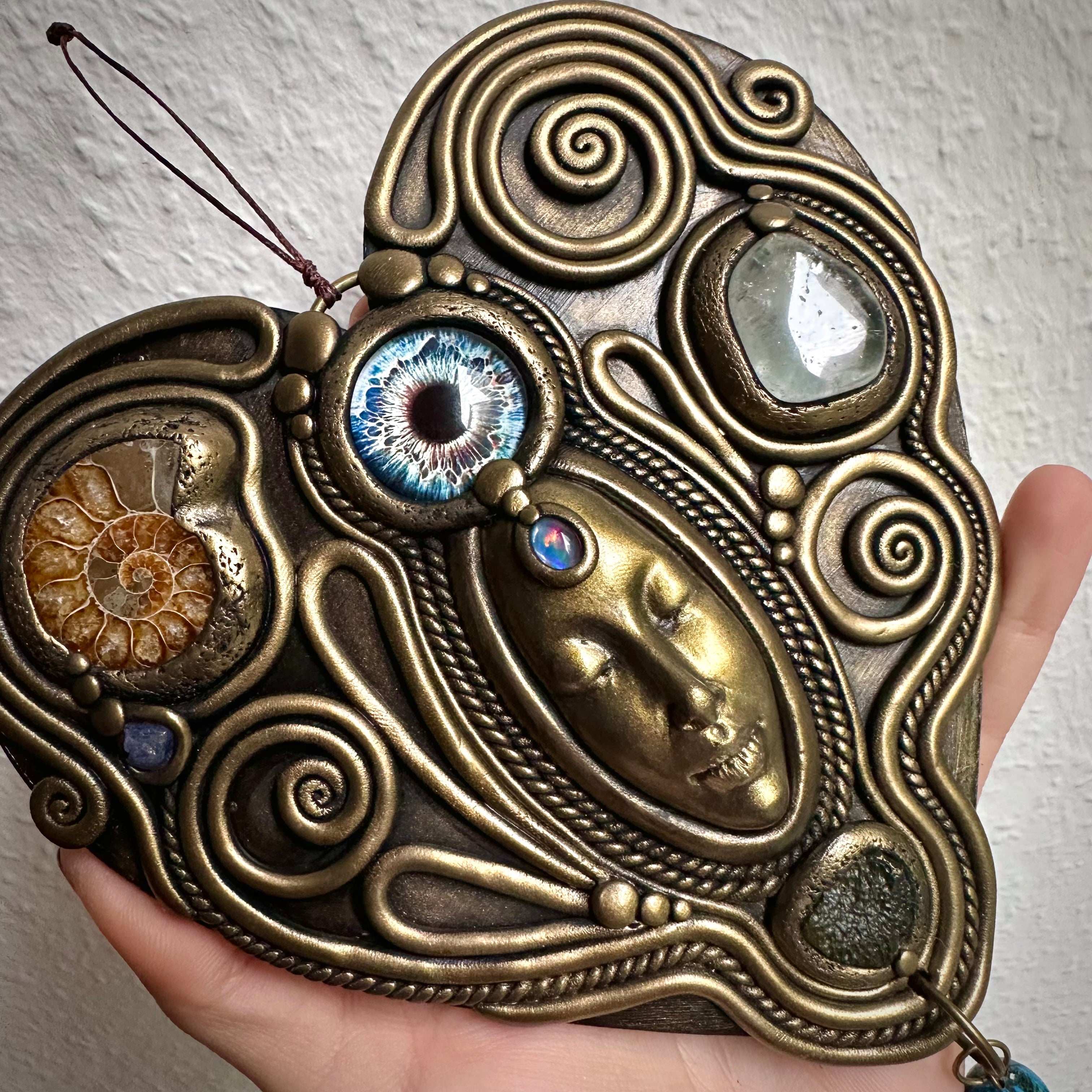 Third Eye Goddess Wall Hanging - 19,5 cm - FairyGardenGlow