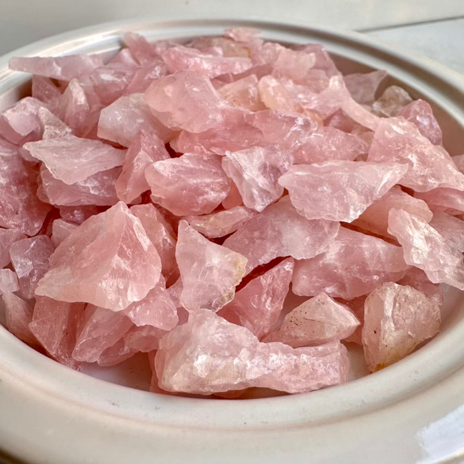 Raw Rose Quartz Crystals Lot – A-Quality Natural Pink Stones for Love, Healing & Emotional Balance