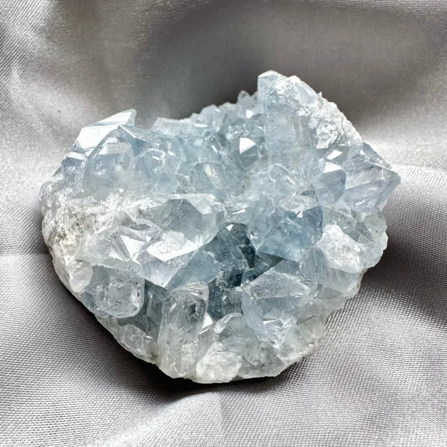 Celestite Crystal Cluster A Quality - Unique (01) - FairyGardenGlow